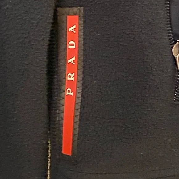 Prada Black and Red Zip-Up Jacket